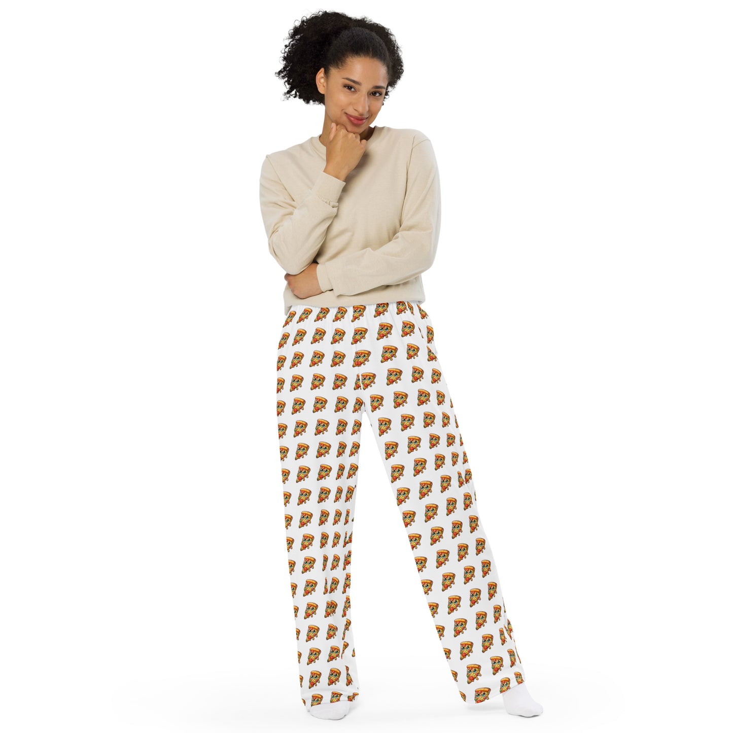 All-over print unisex wide-leg pants