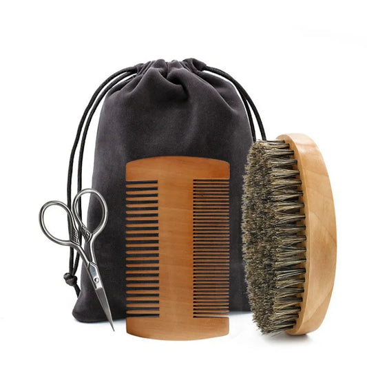 Men's Shaving Brush Set Boar Bristle