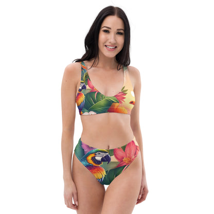 Recycled high-waisted bikini