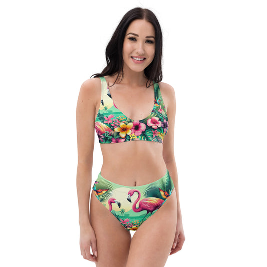 Recycled high-waisted bikini