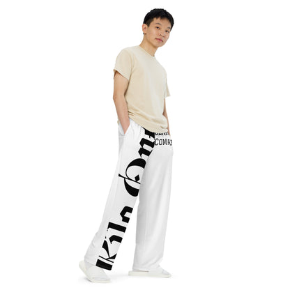 All-over print unisex wide-leg pants